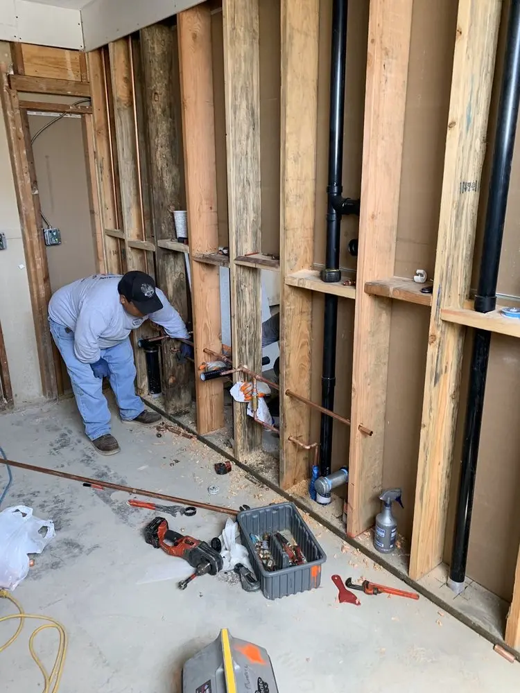 Commercial rough-in plumbing for Water Heater Replacement in Warwick
